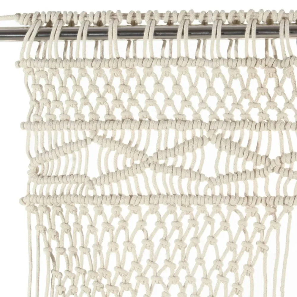 Cortina em macramé 140x240 cm algodão