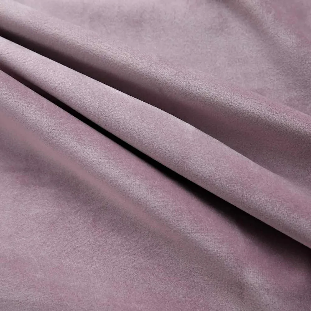 Cortinas blackout com argolas 2 pcs 140x175 cm veludo rosa antigo