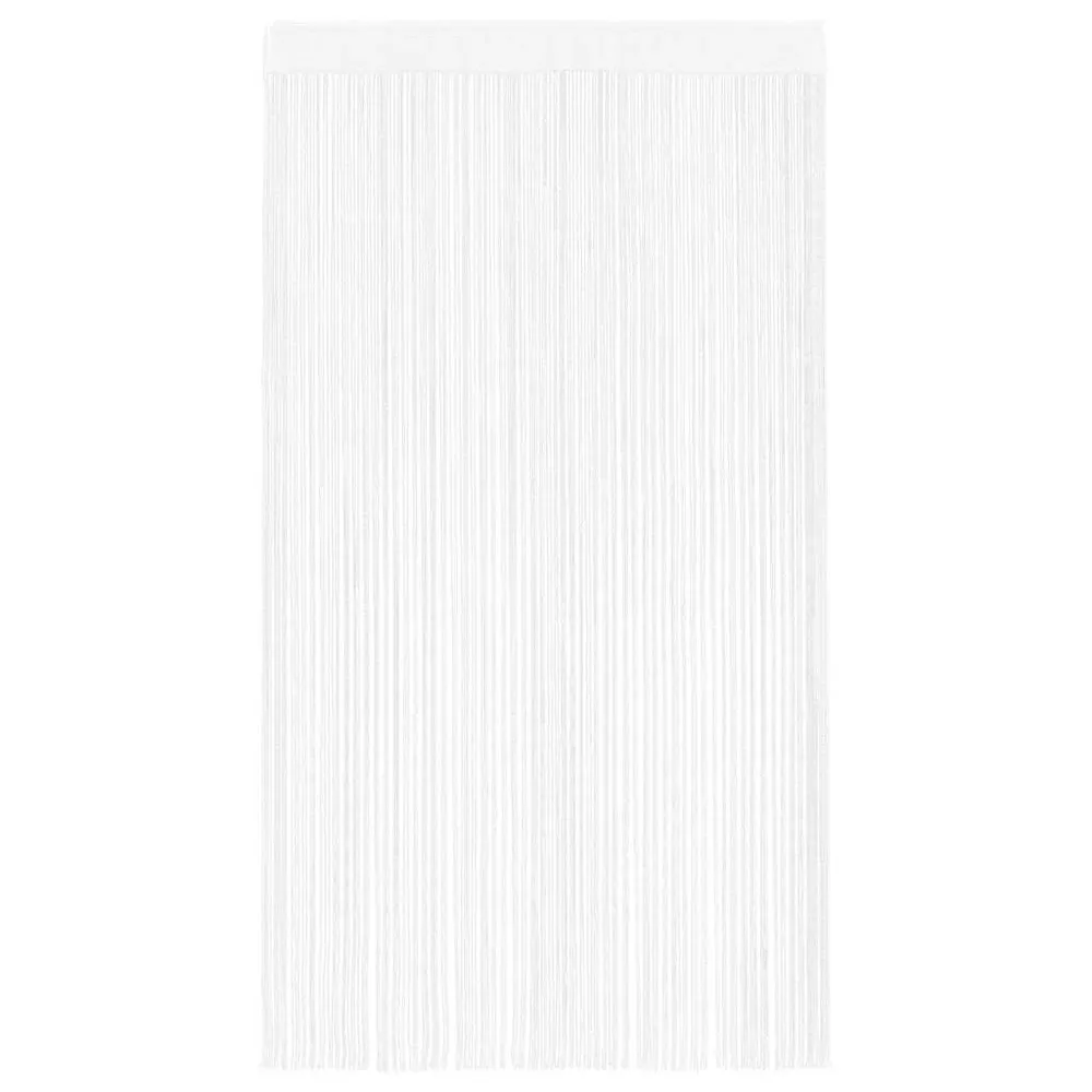 Cortinas de fios 2 pcs 100x250 cm branco