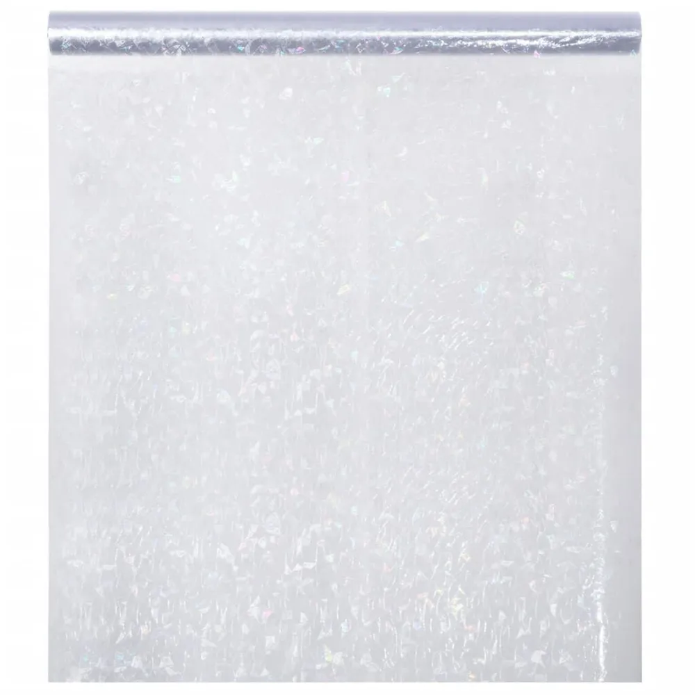 Película para janela fosca 45x1000 cm PVC tradicional arco-íris 3D