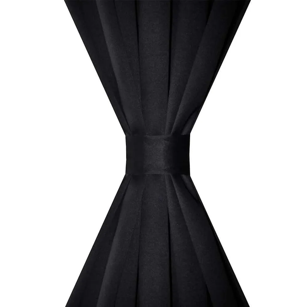 Cortinas pretas blackout 2 peças 135 x 245 cm vidaXL