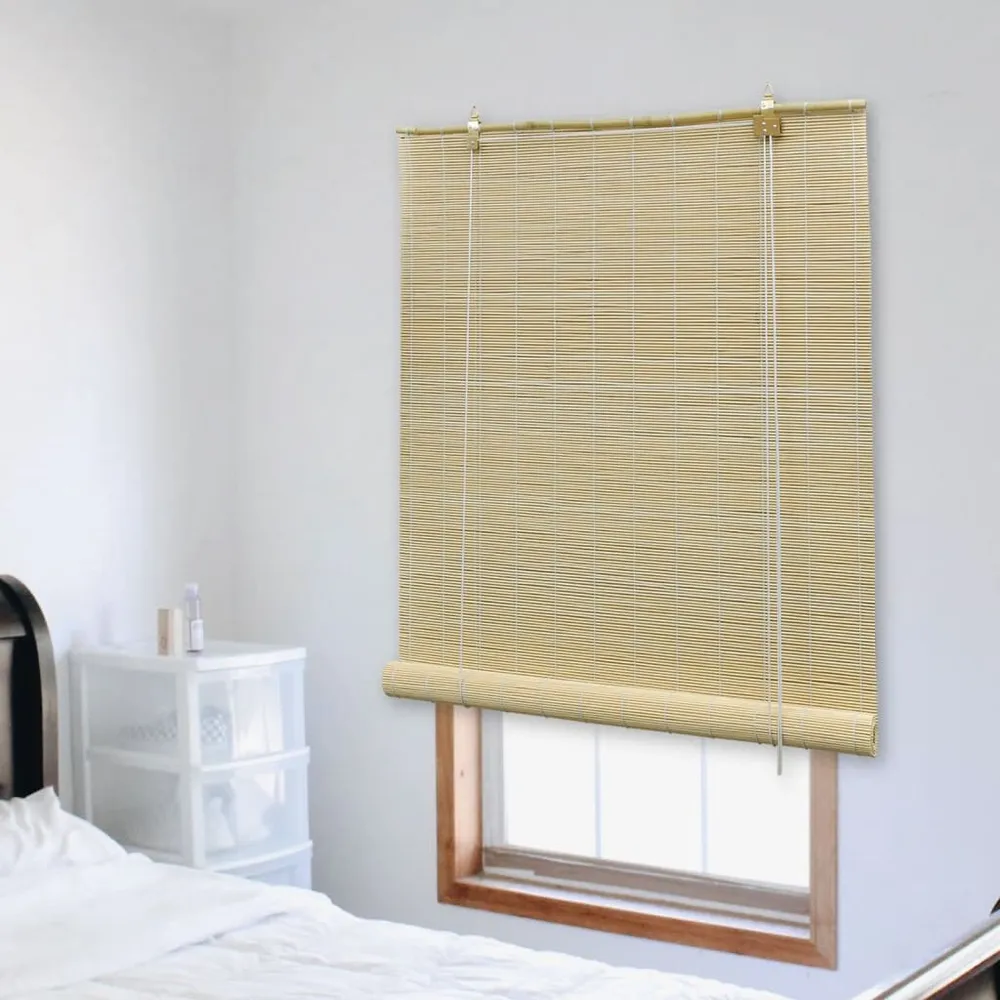 Estore/persiana em bambu 140x220 cm natural vidaXL