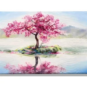 Impressão em Tela Árvore 12, Cor-de-rosa, 70x3x45 cm, EPIKASA
