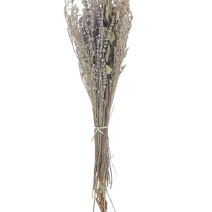 Dried Flower Bouquet 70 cm Violet and Musgo NAWARRA
