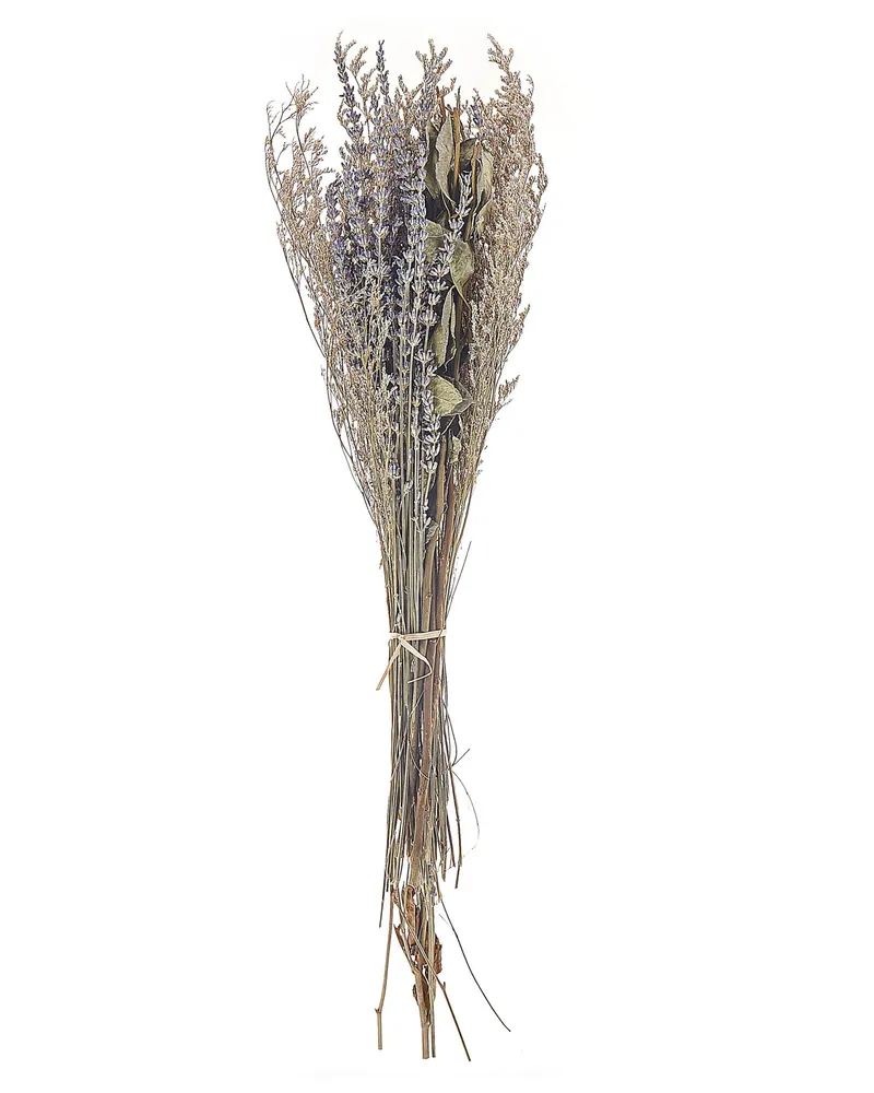 Dried Flower Bouquet 70 cm Violet and Musgo NAWARRA