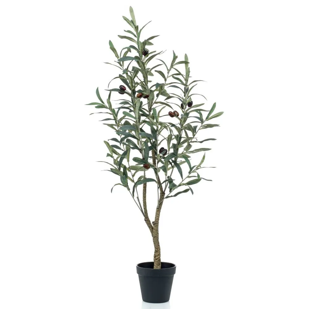 Emerald Oliveira artificial com vaso plástico 90 cm com Base Inclusa
