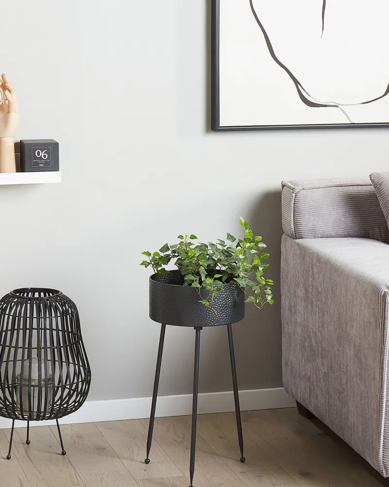 Plant Stand LEIKA Metal Preto