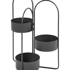 Plant Stand COLUTENA Metal Carvão