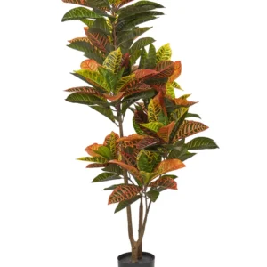 Árvore Artificial para Interior Planta artificial em vaso 140 cm CODIAEUM