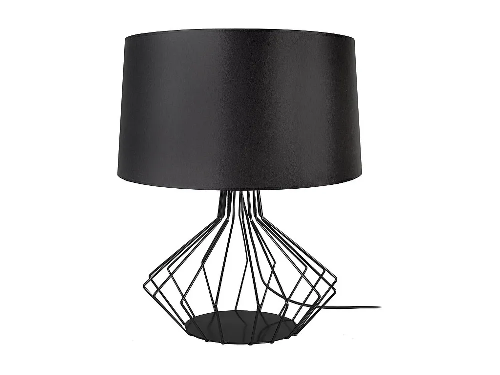 Abajur TOSEL EUREKA lâmpada decorativa geométrico cinza D11 x H24 cm Fácil de Limpar