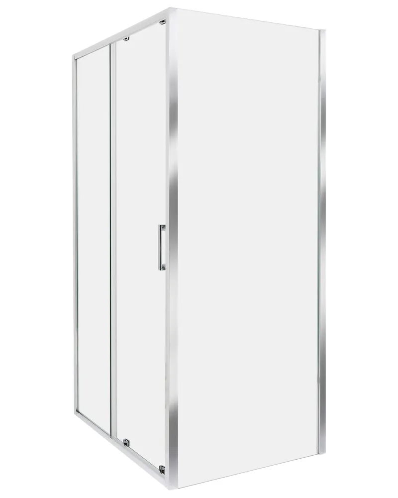 Cabine de duche 80 x 100 x 185 cm Prateado YORO Estilo Boho Chic