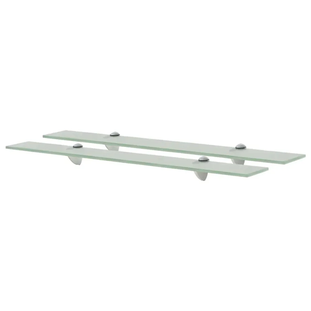Prateleiras flutuantes 2 pcs vidro 70x20 cm 8 mm Conjunto de 2 Peças