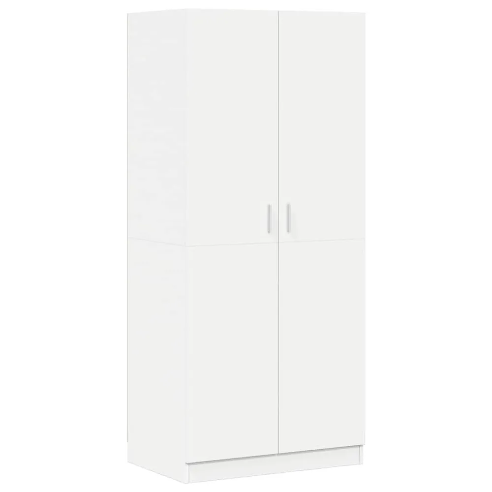 Premium Resistente à Umidade Roupeiro 80x52x180 cm derivados de madeira branco