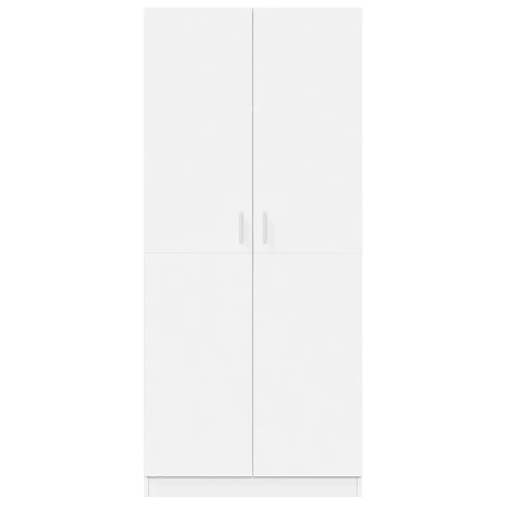 Premium Resistente à Umidade Roupeiro 80x52x180 cm derivados de madeira branco