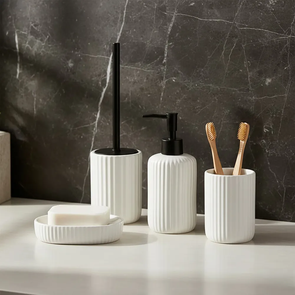 Piaçaba Branco para Banheiros Pequenos
