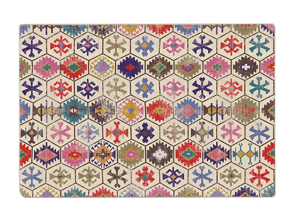 Capa com Elástico Tapete lavável antiderrapante 190x300 cm multicor