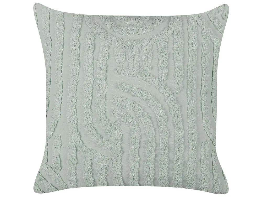 Set 2 Cotton Cushions 45 x 45 cm Green TELLIMA