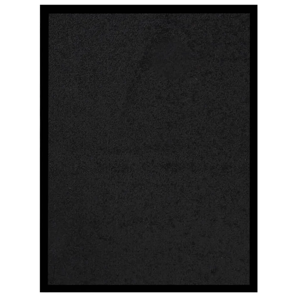 Premium Antiderrapante Tapete de porta 40x60 cm preto