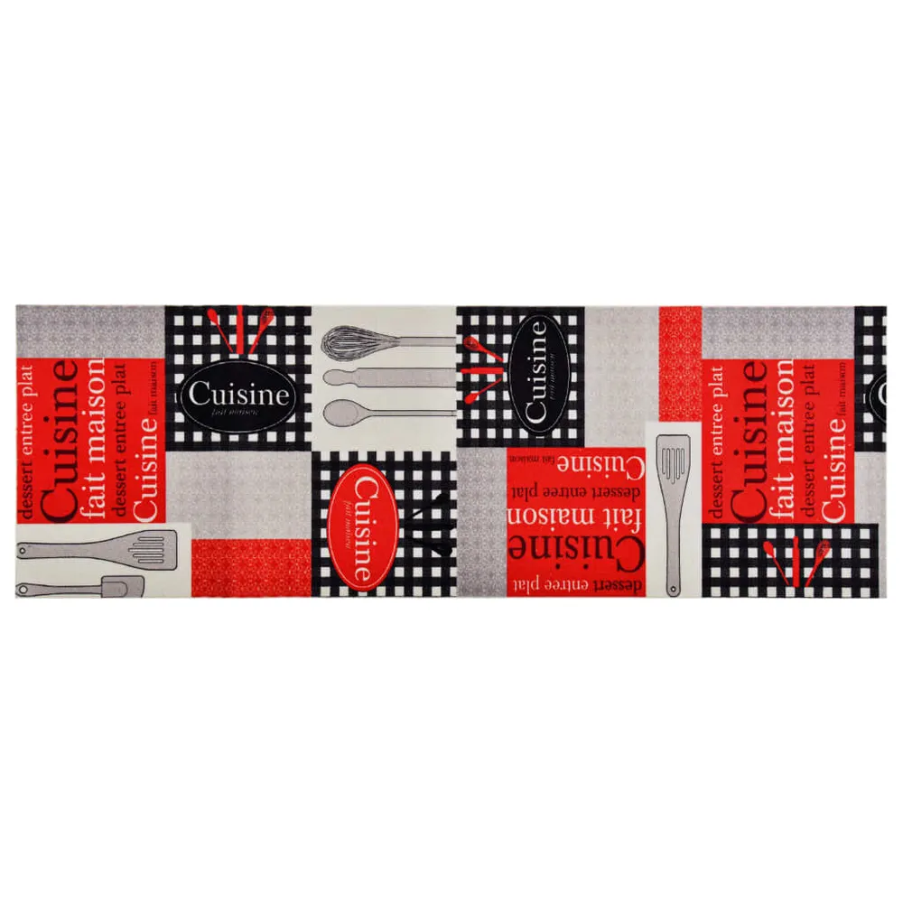 Tapete Antiderrapante Tapete de cozinha lavável com design Cuisine 60x300 cm