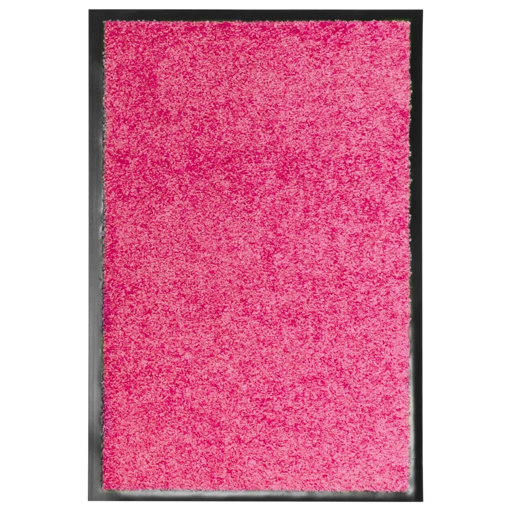 Tapete de porta lavável 40x60 cm rosa para Áreas Molhadas