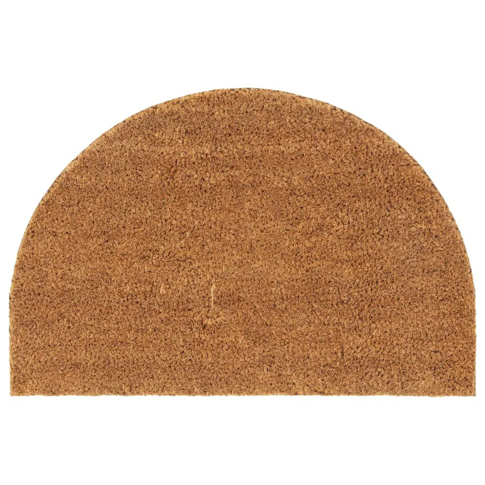 Tapete de porta semicircular 40x60 cm fibra coco tufada integral para Áreas Molhadas