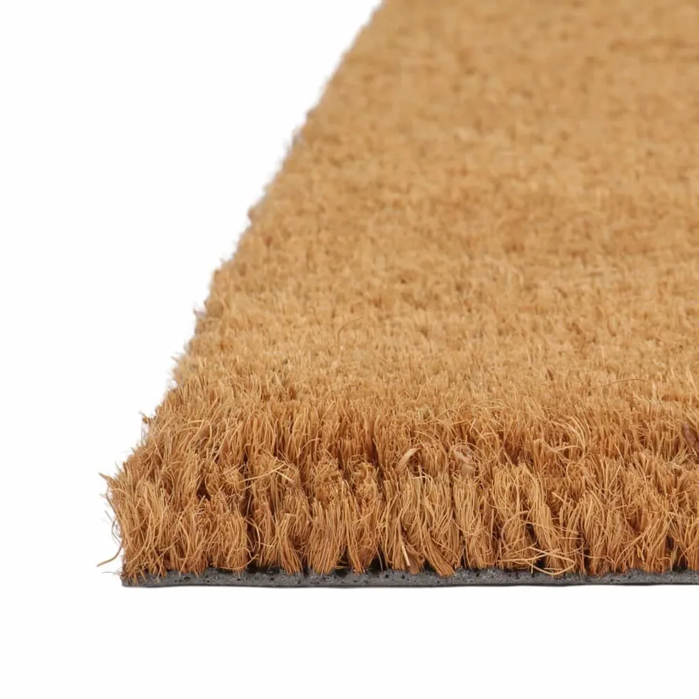 Tapete de porta semicircular 40x60 cm fibra coco tufada integral para Áreas Molhadas