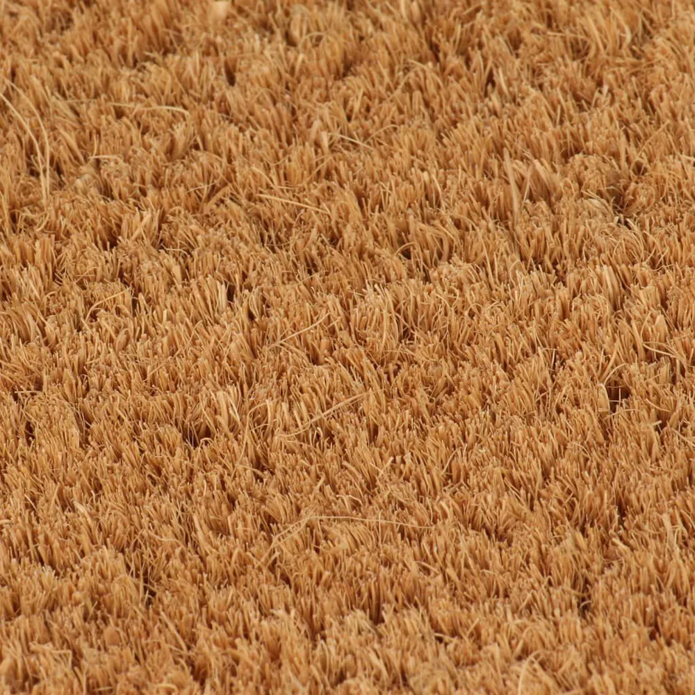 Tapete de porta semicircular 40x60 cm fibra coco tufada integral para Áreas Molhadas
