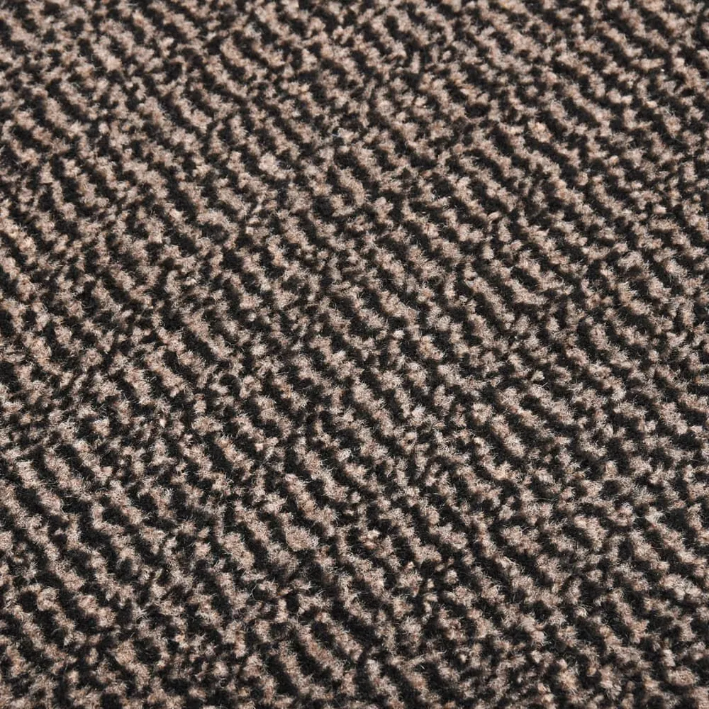 Tapete de Área Tapete de porta tufado 40x60 cm castanho-escuro