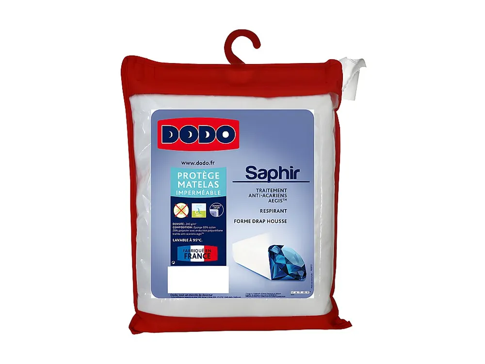 Capa Protetora Protetor de colchão DODO impermeável - 160 x 200 cm - SAPHIR