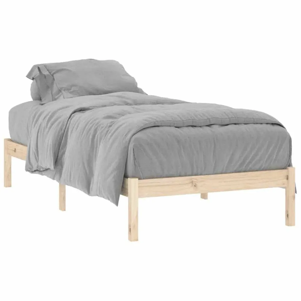 Certificado Hipoaergênico Cama sem colchão 100x190 cm Twin madeira de pinho maciç