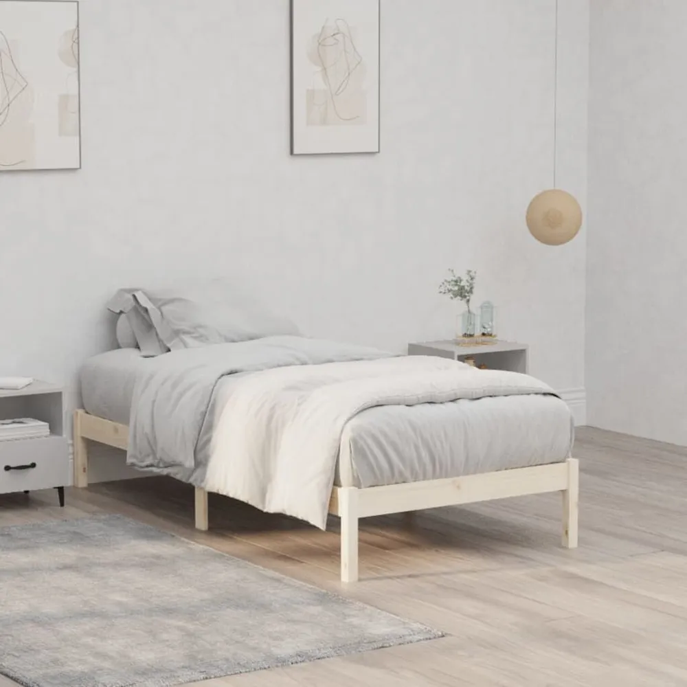 Certificado Hipoaergênico Cama sem colchão 100x190 cm Twin madeira de pinho maciç