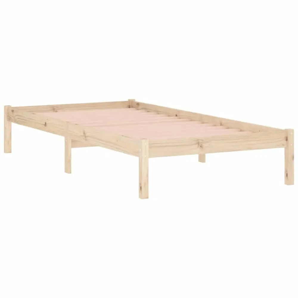 Certificado Hipoaergênico Cama sem colchão 100x190 cm Twin madeira de pinho maciç