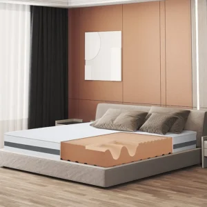 Colchão de Casal King Size 210x245 De Memoria Ortopédico | Altura 25 cm | Construído em Itália