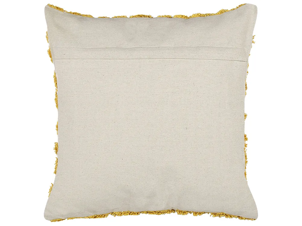Tufted Algodão puro Cushion Geometric Pattern 45 x 45 cm Yellow ALCEA
