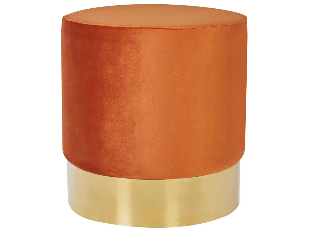 Velvet Pouffe Tangerina SOPHIA