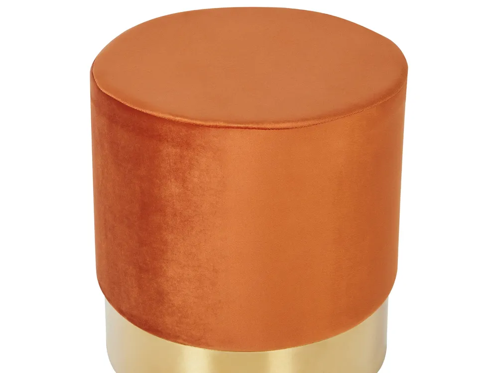 Velvet Pouffe Tangerina SOPHIA