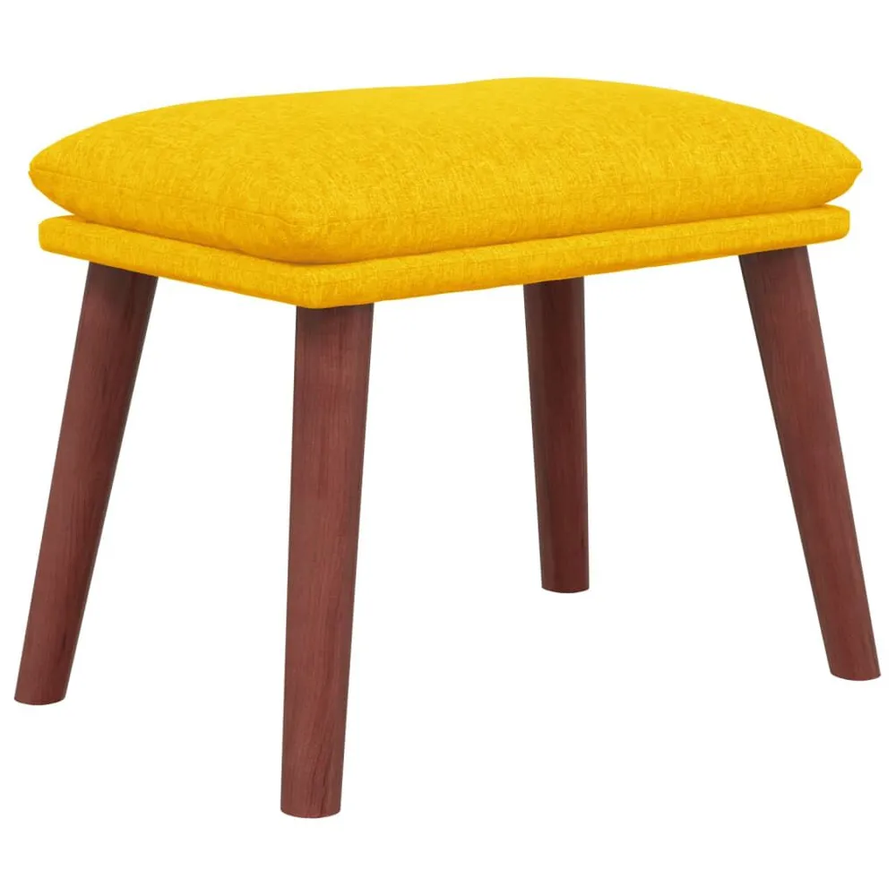 Apoio de pés 45x29,5x35 cm tecido amarelo mostarda Edição Limitada