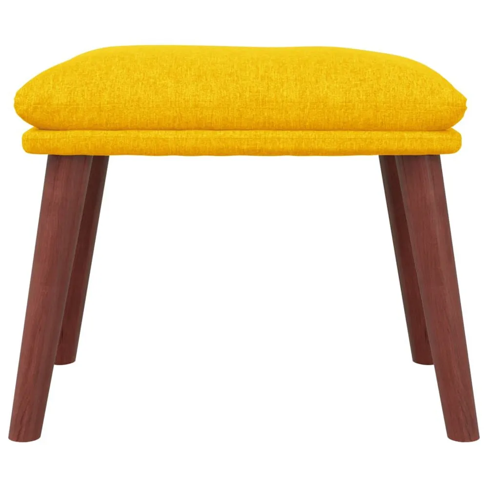 Apoio de pés 45x29,5x35 cm tecido amarelo mostarda Edição Limitada