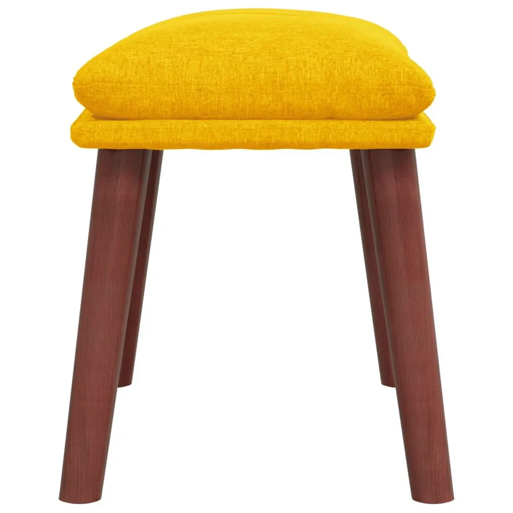Apoio de pés 45x29,5x35 cm tecido amarelo mostarda Edição Limitada