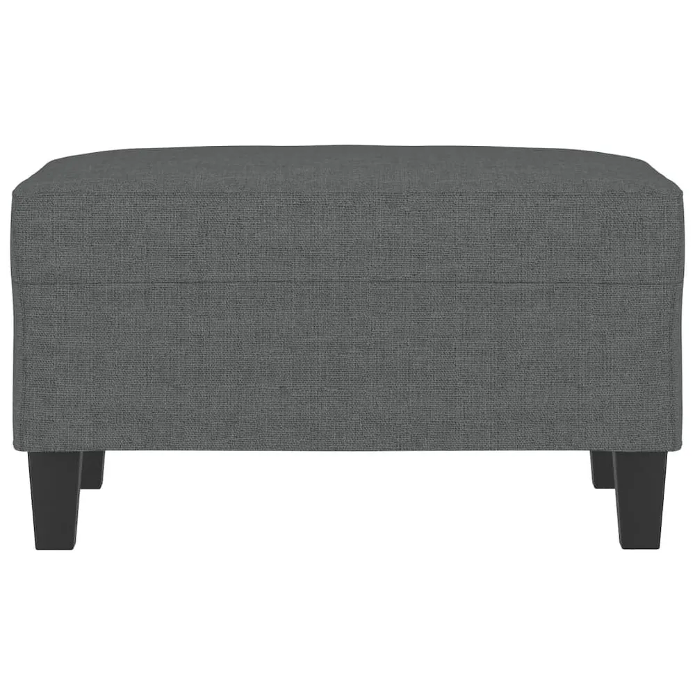 Apoio de pés 70x55x41 cm tecido cinzento-escuro com Certificação de Qualidade