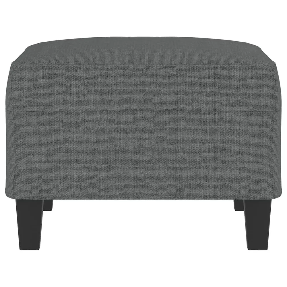 Apoio de pés 70x55x41 cm tecido cinzento-escuro com Certificação de Qualidade