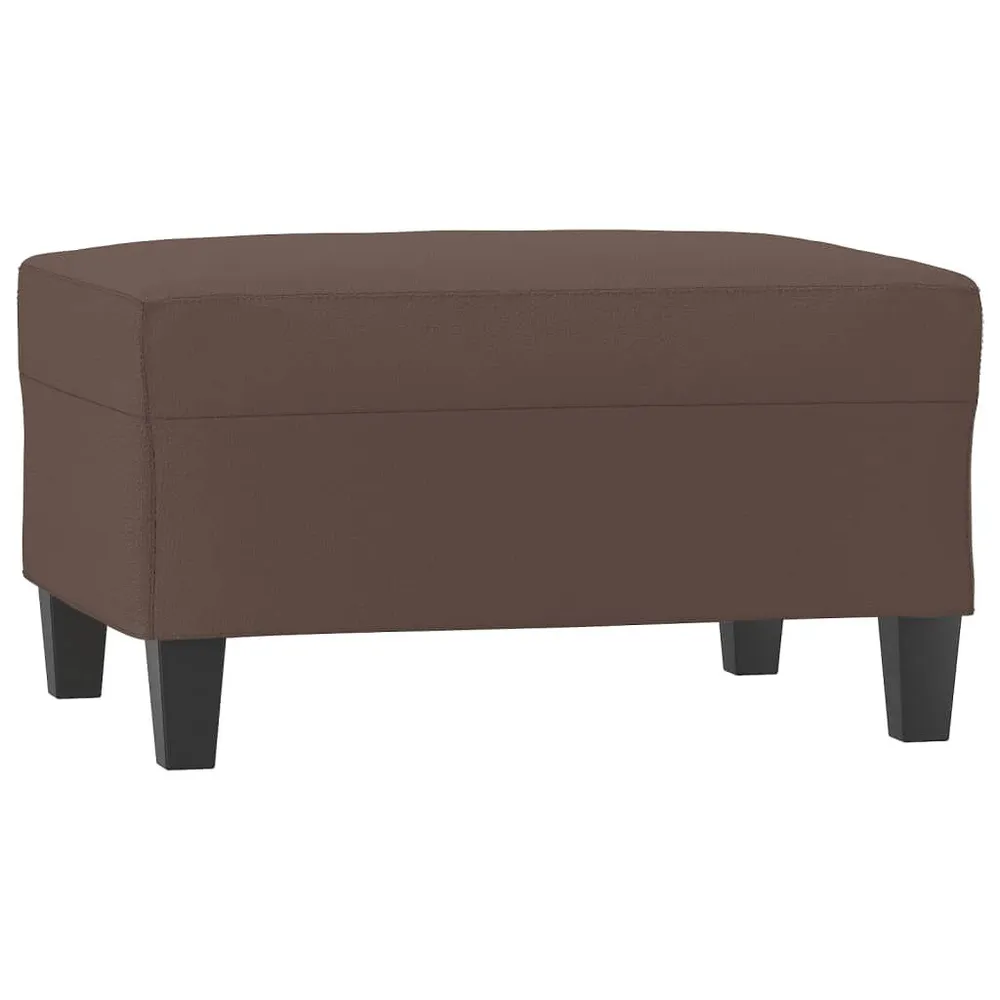 Design Exclusivo Apoio de pés 70x55x41 cm couro artificial castanho