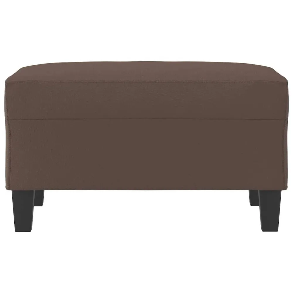 Design Exclusivo Apoio de pés 70x55x41 cm couro artificial castanho