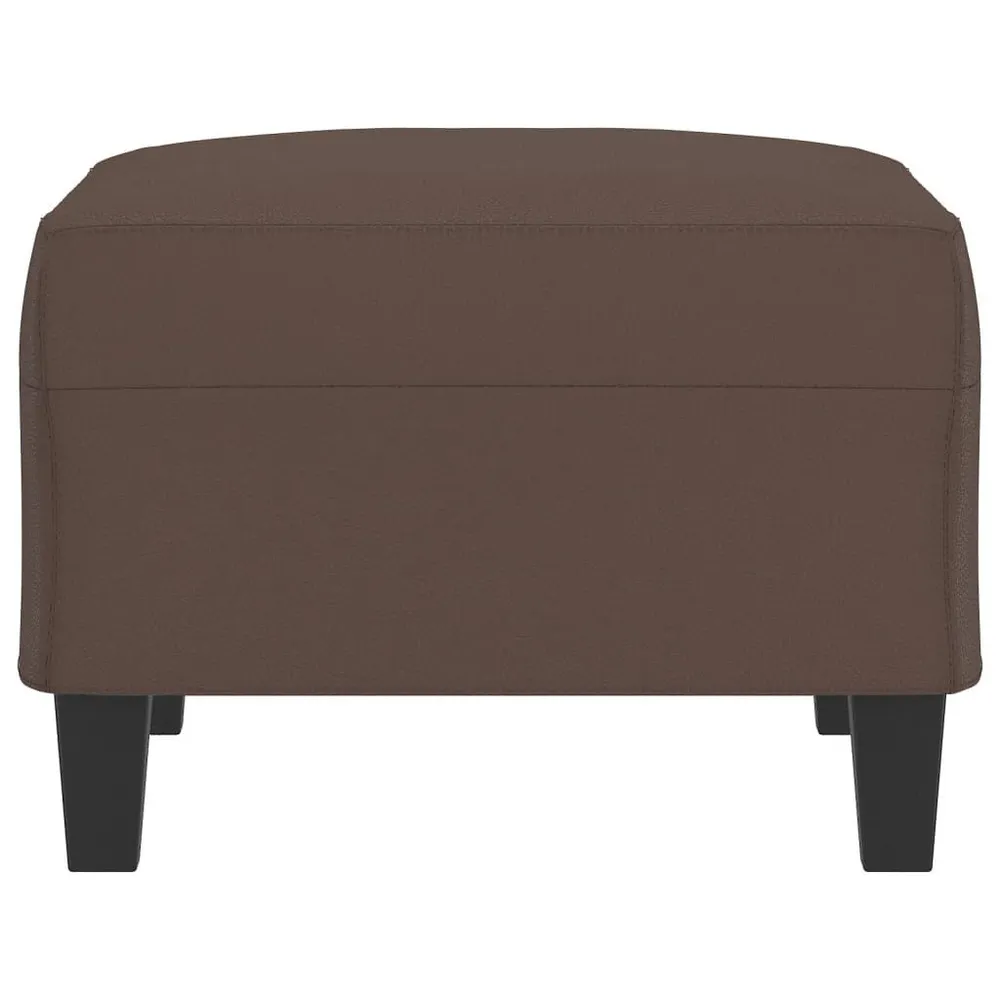 Design Exclusivo Apoio de pés 70x55x41 cm couro artificial castanho