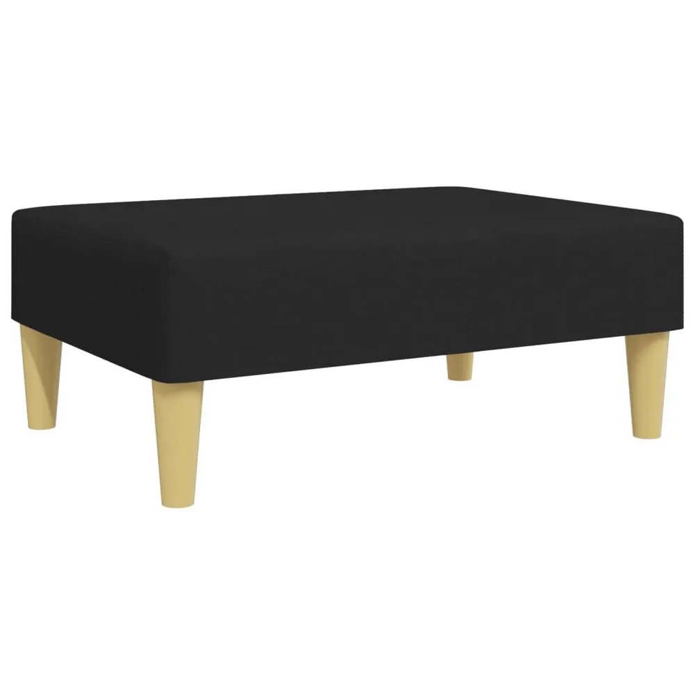 Design Exclusivo Apoio de pés 77x55x31 cm tecido preto