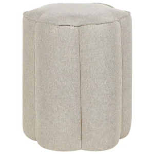 Destaque para Sala Tamborete em linho creme 39 x 34 cm TAPPEN