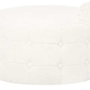 Cadeira Gamer Ergonômica Pufe TAMPA Branco Bouclé