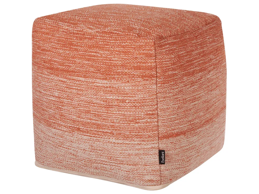 Cotton Pouffe Orange HIRRI