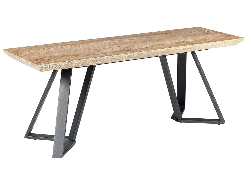 Dining Bench Light Wood and Onix UPTON