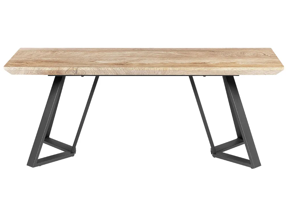 Dining Bench Light Wood and Onix UPTON